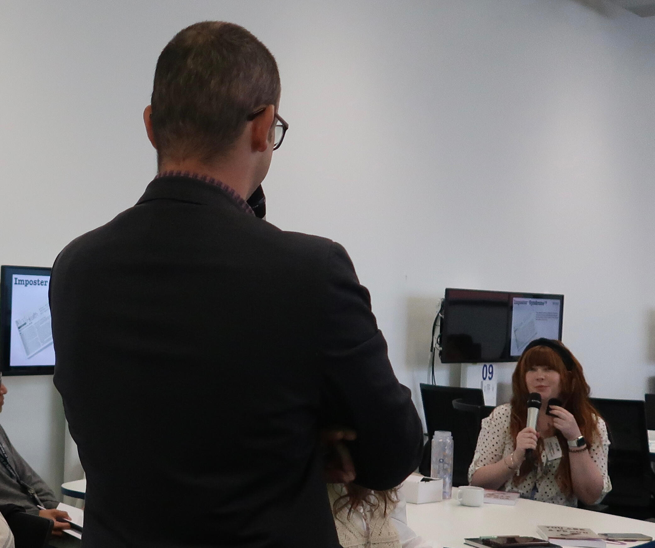 Untitled Imposter Syndrome Masterclass workshop with Marc Reid, working with PhD researchers to turn self-doubt into self-confidence.
