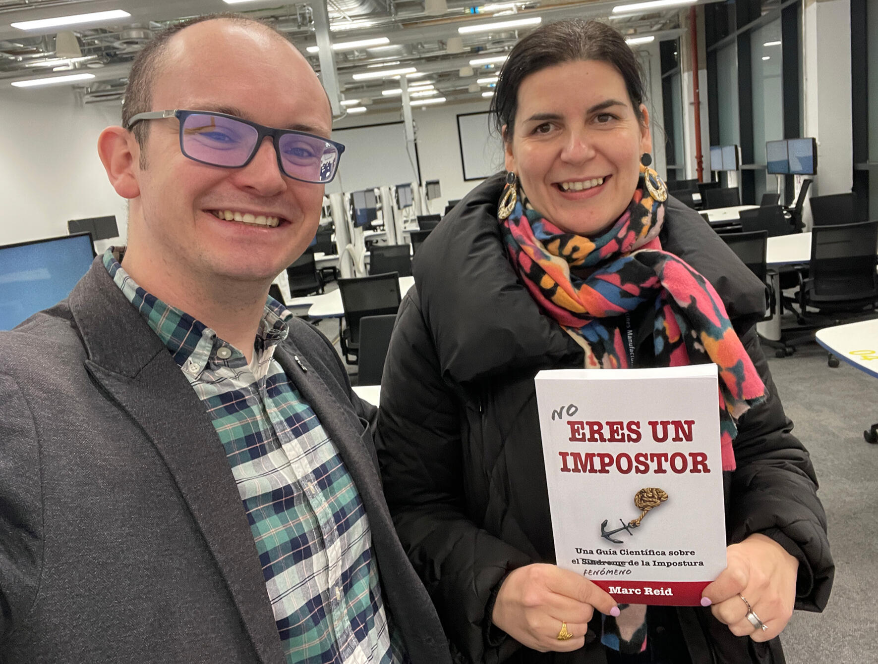 Untitled Marc Reid's book on Imposter Syndrome is available in English, Spanish, and French.